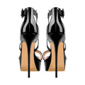 Patent Leather Platform Cross-tied Stiletto Sandals - Omiley®