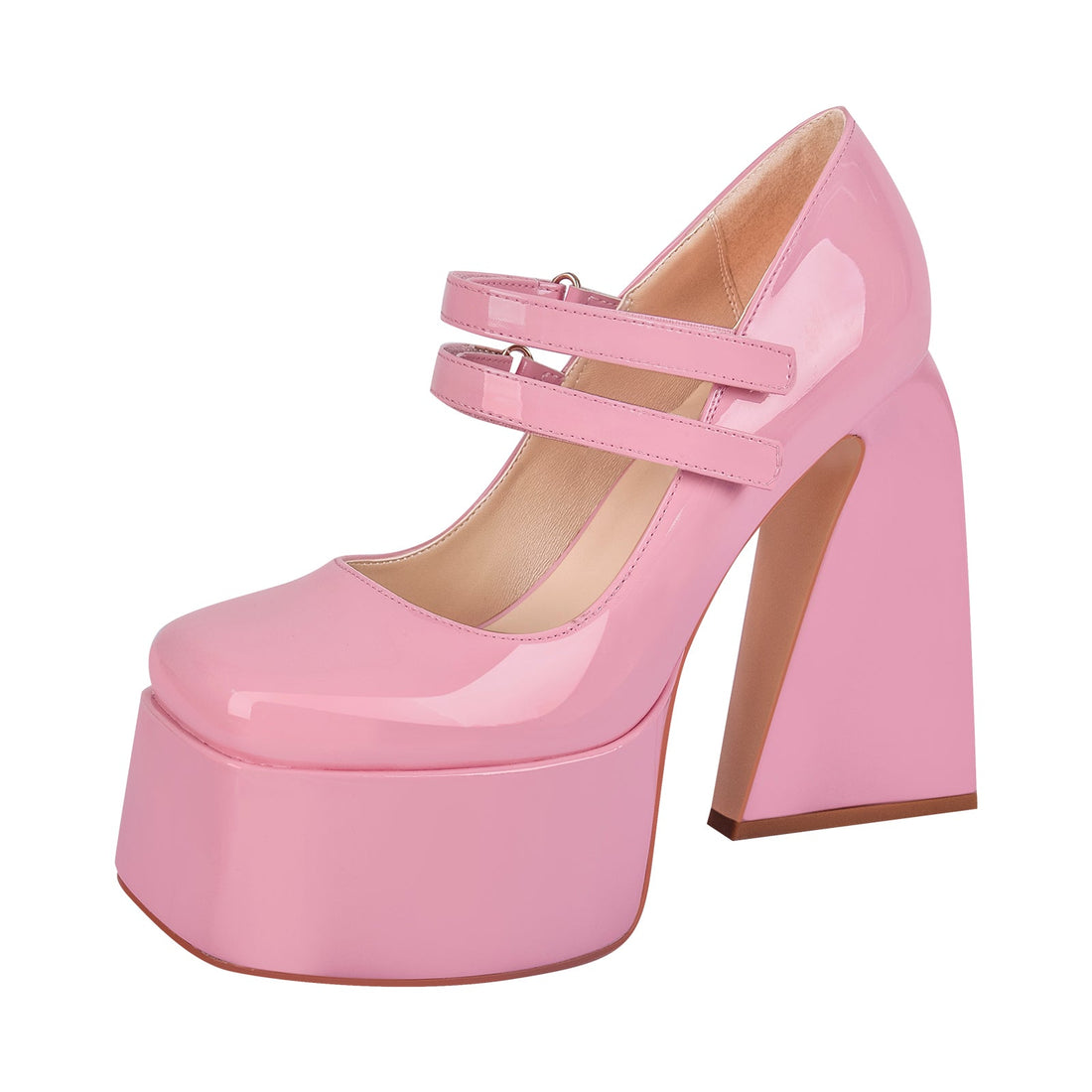 Square Toe Chunky Heel Platform Mary Jane Pumps Sandals