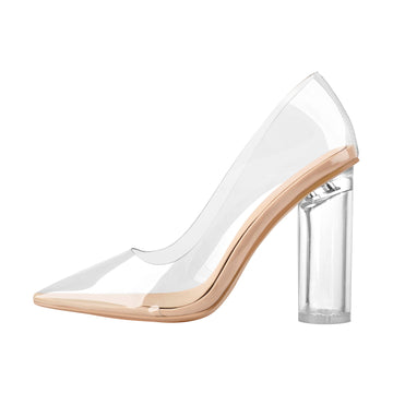 Pointed Toe Clear High Heels Pumps