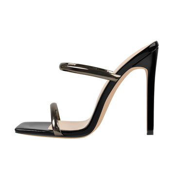 Square Toe High Heel Stiletto Sandals